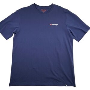 Birddogs Short Sleeve T-shirt Men Blue Soft Cotton Spandex XL Spellout Stretch